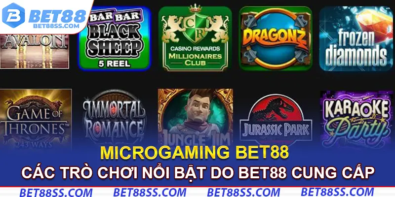 Điểm danh một số lĩnh vực game hay do Bet88 hợp tác